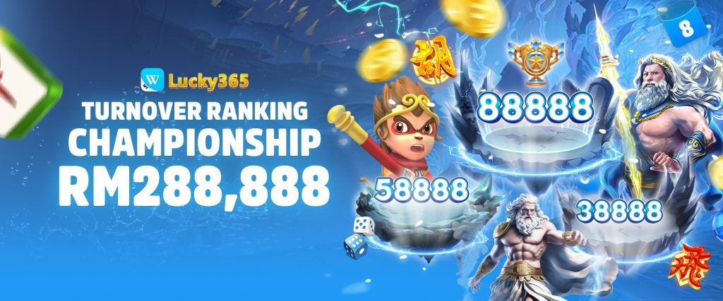 lucky 365 championship rm288,888 banner